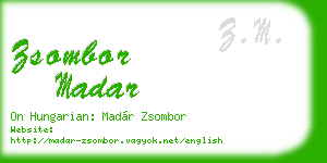 zsombor madar business card